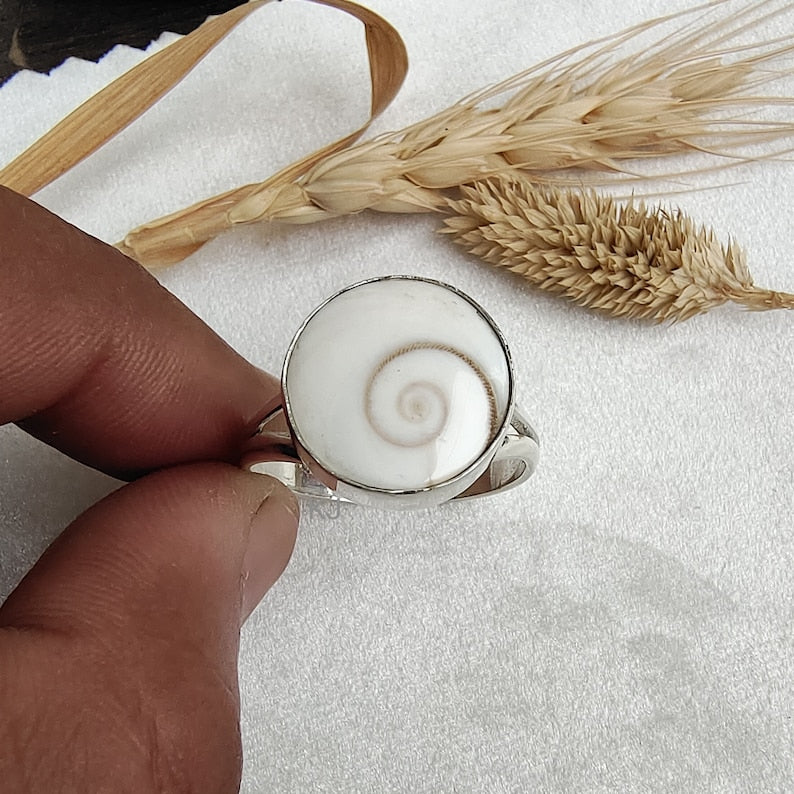 Silver Gomati Chakra Ring  (Abhimantrit)